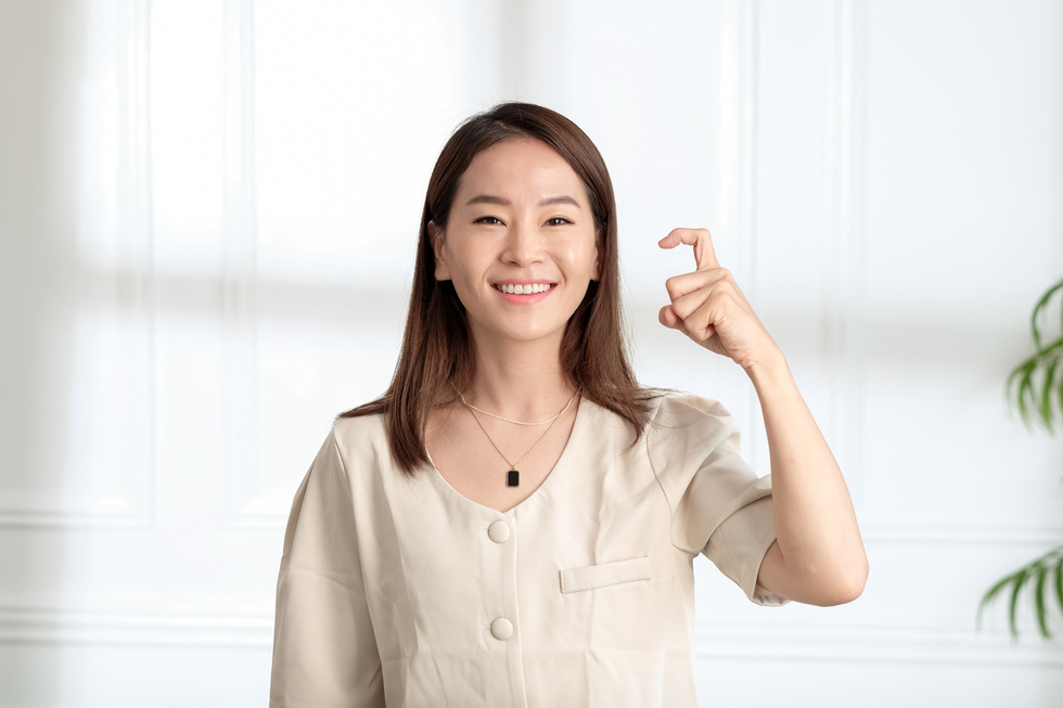 Woman Doing Sign Language